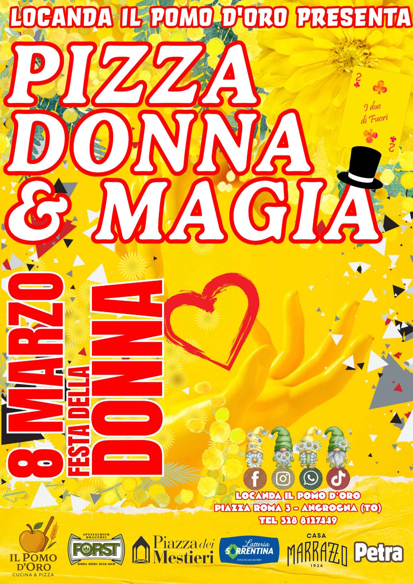 Pizza e donna 8 marzo